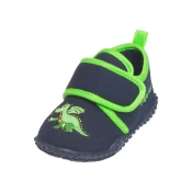 PLAYSHOES Papuce Drache, morsko plava / neonsko zelena / tamno narancasta / limeta zelena