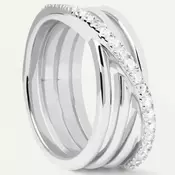 Ženski pd paola cruise srebrni prsten sa belim cirkonima ( an02-905-14 )