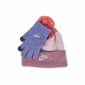 Jordan - HEATHER BLOCK POM BEANIE SET