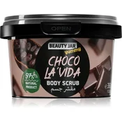 Piling za telo Beauty Jar Choko la Vida s kokosovim oljem in kakavom 360 g