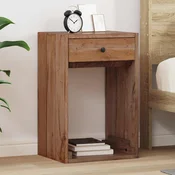 Nocni ormaric Smeda 63 x 30 x 79 cm Cvrsto mahagonijsko drvo