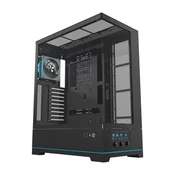 darkFlash Računalniški ohišje Darkflash DY451L PRO (črno) + 1 ventilator