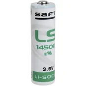 SAFT LITIJEVA baterija SAFT, TIPA AA (MIGNON), 3,6, V, 2.600 MAH, (O X V) 14,5 X 50,5 MM