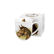 Duo Porcelanasta skodelica 400 ml PORTRET KONJA - Živalski svet/Živali