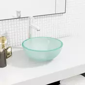 Vidaxl vidaXL Umivalnik iz matiranega kaljenega stekla 30 x 12 cm