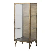 Kovinska vitrina v zlati barvi 45x110x40 cm Saone – Bloomingville