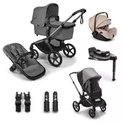 Bugaboo Fox 5 Renew GRAPHITE/MOON GREY-MOON GREY, komplet 6v1