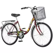 Ženski bicikl Lowland 24/15 inca crveno žuti Visitor LOW241F 1242000