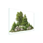 shumee STEKLENA ZAŠČITNA PLOŠČA ZA ŠTEDILNIK 70x52 TREE