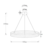 SOLEA 14 LUSTER 48W 3000/4000/6000K BRAON