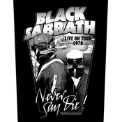 Black Sabbath Never Say Die Našitek za šivanje 36 x 30 cm