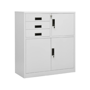 Uredski ormaric svjetlosivi 90 x 40 x 102 cm celicni