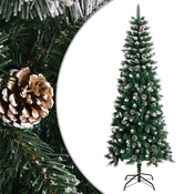vidaXL Umetna novoletna jelka s stojalom zelena 240 cm PVC