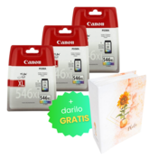 Canon - Komplet kartuš Canon CL-546 XL (barvna), original, 3 kosi + DARILO GRATIS