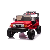Električni avto Toyota FJ Cruiser XXL s pogonom 4x4, licenciran (Dvosedežni), rdeč