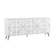 Hanah Home Dune 183 Komoda, Belo-Crna