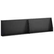 vidaXL Zadrževanje stene 2 kos 80 x 12 x 50 cm Jeklo Črna