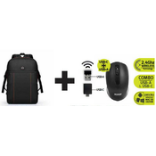 Port premium pack ruksak 15,6 + bežicni miš, crna, 501901