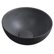 MINOR betonski umivalnik z zgornjim pultom, premer 26 cm, antracit - Črna - 26x11 cm - Sapho - SMALL - 24 - Beton - Krog - 260 - 110 - 260 - 14