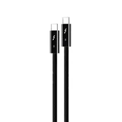 Data kabl Coteci Thunderbolt OF-066 120Gbps 240W 4k PD Type C na Type C crni 0.3m