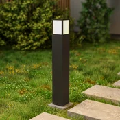Deko-Light Luč za osvetlitev poti Facado II, višina 65 cm, kotna, temno siva/opal - temno siva, opal - Aluminij