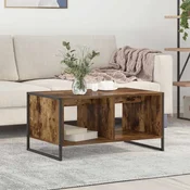 Klubska miza Dimni hrast 80 x 50 x 40 cm Inženirski les