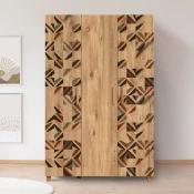 Hanah home Ormar Leva Hedera Triangle 120x189x48cm Bež