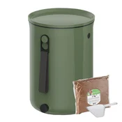 Skaza Bokashi Organko 2 kompostnik 9,6l + posip 1kg, olivno zelen