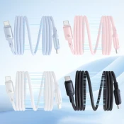 Punjacki i podatkovni 240W USB-C kabel Baseus PicoGo s magnetskim namotavanjem – 1m