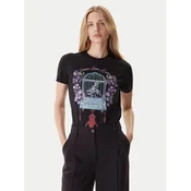 Versace Jeans Couture Majica 79HAHP04 CJ01P Črna Regular Fit