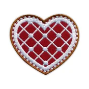 shumee Našitek Medenjaki SRCE - Prišiti - Vezeni našitek/značka/emblem