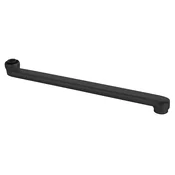 Iztok pipe, 220 mm, ploščat, črna mat - Črna mat barva - Aqualine - 24 - Medeninasti - 220 - Ravna stran - 28 - 42 - 220 - 14