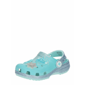 Crocs Odprti čevlji Frozen Elsa Classic turkizna/srebrna