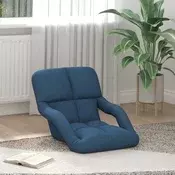 vidaXL Nastavljiv tlačni stol Modra 58 x 62 x 58 cm Blago