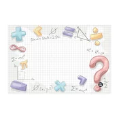 Podloga za stol PP 60x40cm Matematika