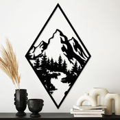 Wallity Zidna dekoracija Montain 1, 79 x 49 cm, Crna