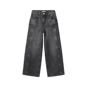 MANGO KIDS Kavbojke COWBOY antracit/srebrna