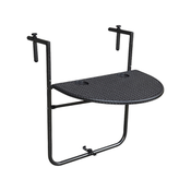 Kring Banquette Zložljiva balkonska miza, kovina/plastika, 60 x 64 x 73, črna