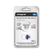 INTEGRAL 16GB MICRO FUSION USB3.0 OTG spominski ključek