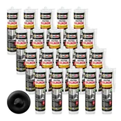 IsolBau nevtralni silikon črne barve 20 x 300 ml