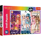 Puzzle - 100 - Dugine lutke - MGA Rainbow high Trefl 16444