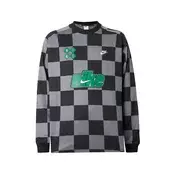 Nike Sportswear Majica CLUB temno siva/limeta/črna/bela