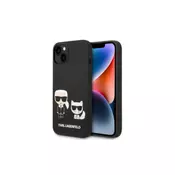 Karl Lagerfeld Futrola za iPhone 14 Black MagSafe Liquid Silicone Karl & Choupette ( GSM168039 )