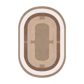 Sftkece048 - Ovalni Braon Tepih (50 x 80 cm)