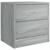 Vidaxl Nočna omarica siva sonoma 40x30x40 cm inženirski les