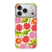 Maska Nanobit Print za iPhone 17 Pro Checkered Cherries