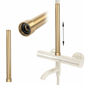 Podaljševalni nastavek za kopalno kad/pršilni set Brushed Gold 30cm