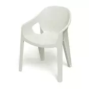 Prosperplast Stol z nasloni za roke PREMO, plastičen, bež, 65 x 56 x 82,5 cm