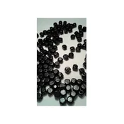 Drvena perla kocka 8 mm crna
