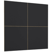 Stenska panel Celine - wotan hrast/črn mat - 24N2LR03